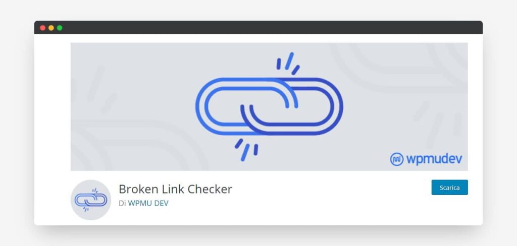 Plugin Broken Link Checker per CMS WordPress